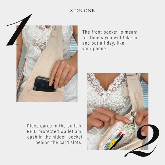 Brown and Black Crossbody Bag with Sleek Design - Picture 5 of 8